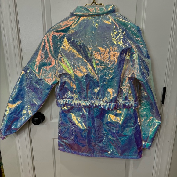 JADED LONDON DOLLS KILL CROPPED HOLOGRAPHIC JACKET AND SKIRT SET SMALL - Picture 6 of 10